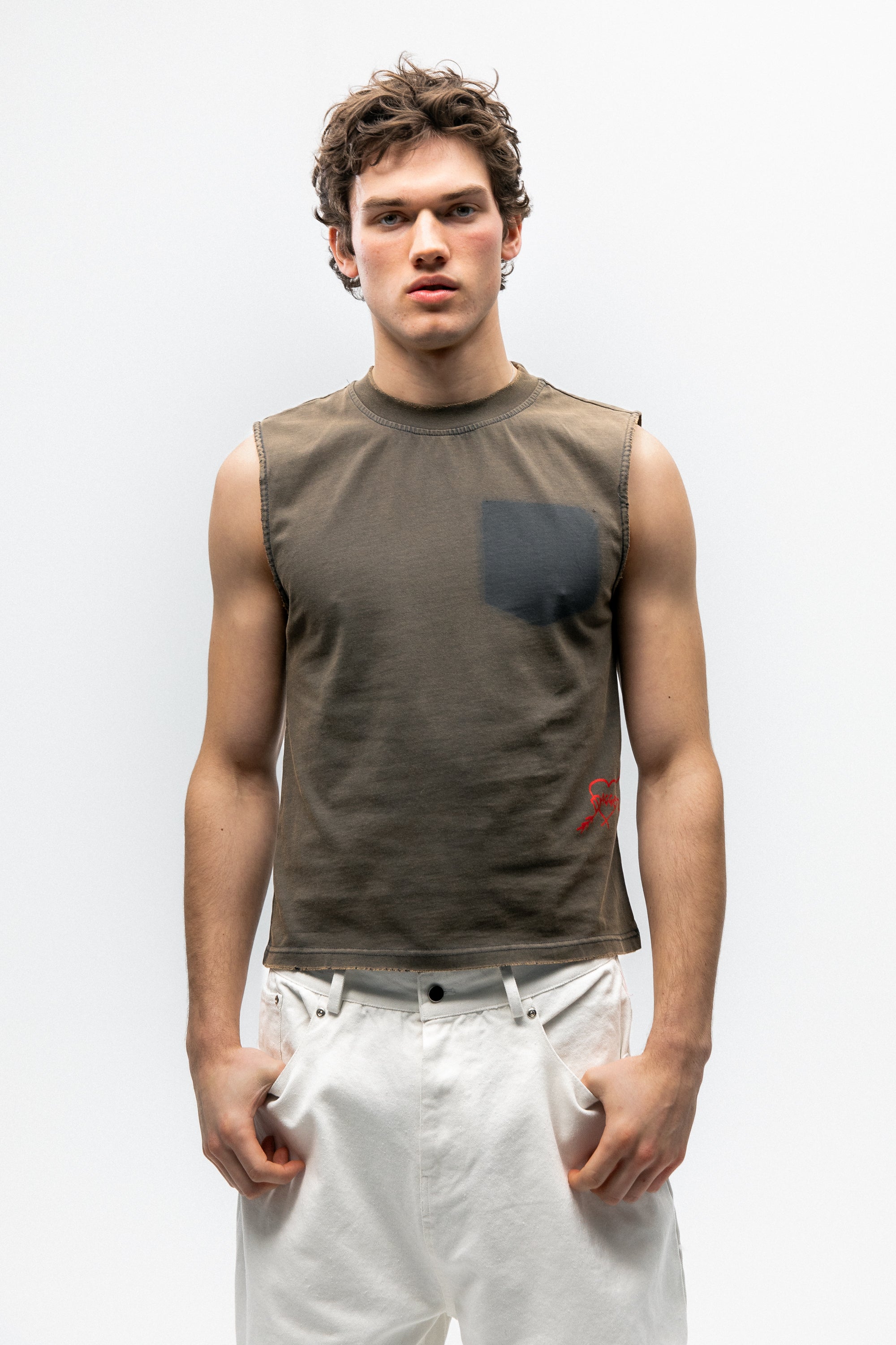 shrunk "felt" vest