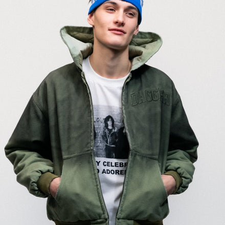 "drop out" canvas worker jacket