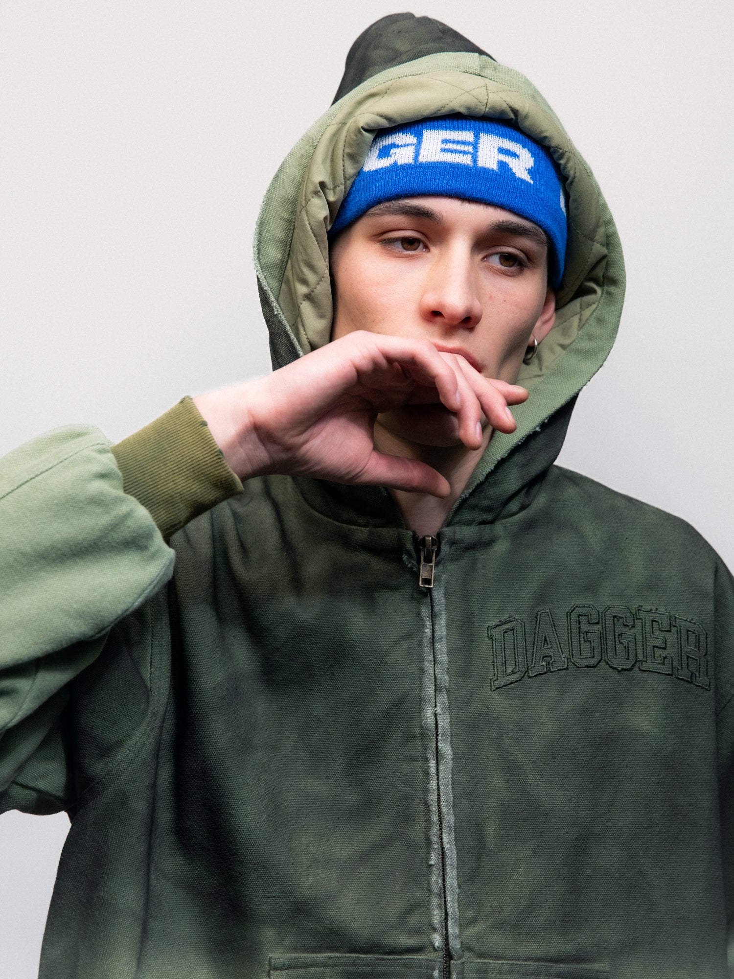 "drop out" canvas worker jacket