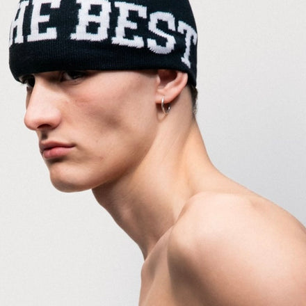 "drop out" beanie